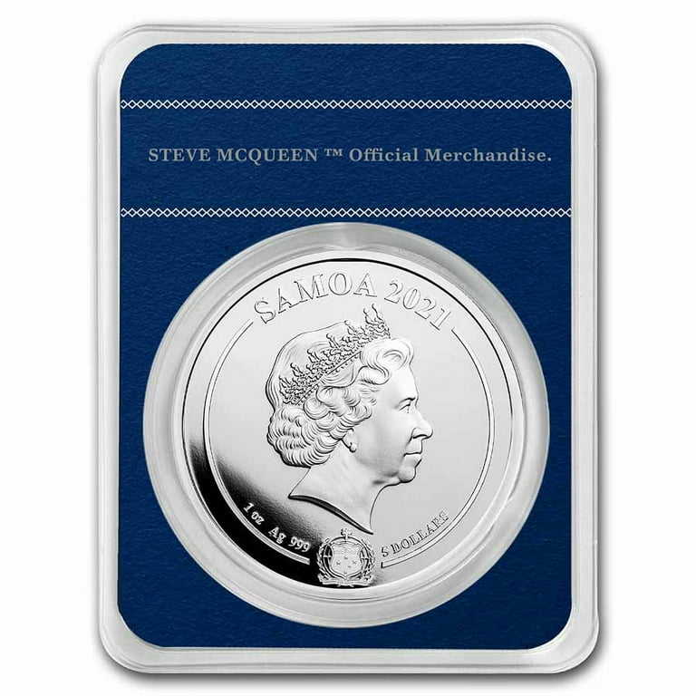 2021 Samoa 1 oz Silver Steve McQueen: The King of Cool w/TEP