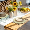 thumbnail image 4 of Yellow Striped Round Placemats Set of 6 for Dinning Tables,Heat-proof Braided Table Mats 13 Inch,Modern Simple Farmhouse Beige Vintage Washable Place Mat for Kitchen Restaurant Party Table Decor, 4 of 9