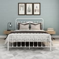 thumbnail image 2 of Metal Queen Bed Frame White Color,No Box Spring,Easy Assembly, 2 of 6