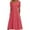 Watermelon Red, variant on Jamsmile Women Dress Summer Solid Color Short Sleeve Casual Loose Pleated Long Dress With Pockets Daily Party Beach Sundress