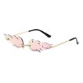 thumbnail image 1 of Windproof Sunglasses For Outdoor Activities Stay Protected In Style Waterproof Durable Frameless Flame Fire Fashionable Light Pink Light Pink, 1 of 9