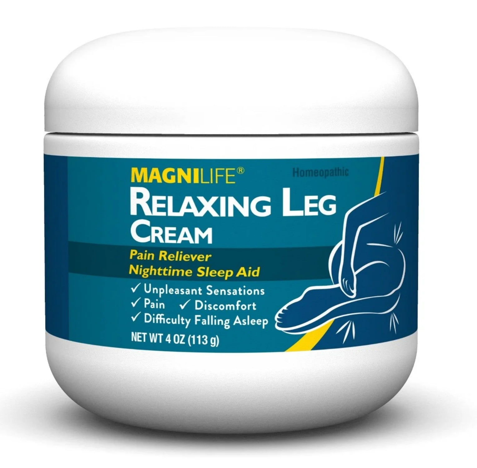 MagniLife Relaxing Leg Cream, Pain Reliever, 4 oz