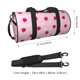 thumbnail image 2 of Fotbe Strawberry And Heart Bolsa Deportiva de Lona Plegable con Estampado, Bolsa de Gimnasio con Bolsillo Seco/Húmedo, Bolsa de Viaje Ultraligera de Gran Capacidad, 2 of 6