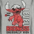 thumbnail image 2 of Men's Lilo & Stitch Badness Level Unusually High Sweatshirt Athletic Heather X Large, 2 of 4