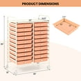 thumbnail image 3 of Gymax 20 Drawers Rolling Storage Cart Art Craft Organizer on Wheels Multipurpose Orange, 3 of 10