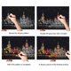 thumbnail image 5 of Scratchboard Serie Urbana Ciudad Escena Nocturna Pintura Papel Sketch Pad Niños Adultos Pintura Regalo Inevent FN003275-03, 5 of 6