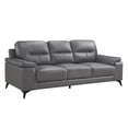thumbnail image 2 of Pemberly Row Leather Match Sofa in Dark Gray, 2 of 7