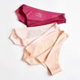 thumbnail image 2 of Bragas Mujeres Sin Costuras Leopardo Sexy Invisible Hielo Seda Transpirable Ropa Interior Baja Cintura Calzoncillos Mujer Lencería G String Tangapangjing, 2 of 4