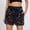 Blue, variant on Shorts for Women Elegant Sequin Embroidered Shorts for Casual Summer Wear with Pockets and Slim Fit Velvet Finish Blue M