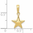 thumbnail image 2 of 10K Yellow Gold Small Polished 3-D Star Charm (17 X 11) Made In Peru -Jewelry By Sweet Pea, 2 of 5