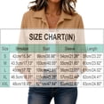 thumbnail image 2 of Resicozy Womens Fashion Cropped Jacket Corduroy Button Down Long Sleeve Coats Lightweight Plain Jackets with Pockets 2026 Brown 2XL, 2 of 4