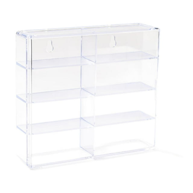Tachiuwa Model Car Display Case 1/64 Scale Toy Car Display Case for Small Popular Figures Clear