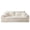 White, variant on CQSXDA 3 Seater Corduroy Boneless Couch, 26.4 Inch Cloud Sofa with Deep Seat & 2 Pillows for Living Room
