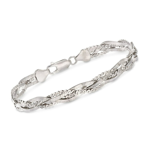 RossSimons RossSimons Italian Sterling Silver Braided Bracelet