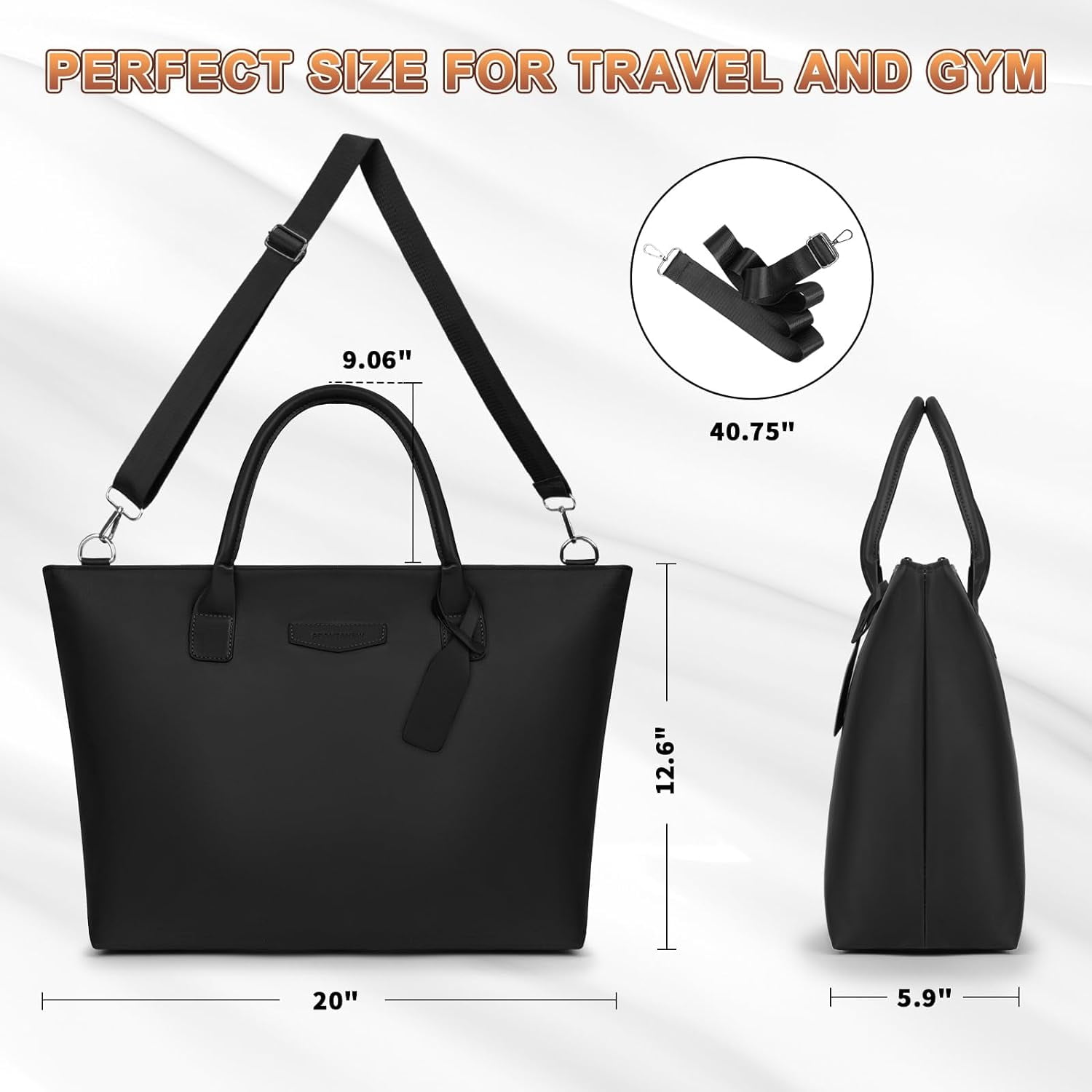 Travel Duffle Bag for Women Men Sports Tote Gym Bag Shoulder Weekender Overnight Bag for Women Men