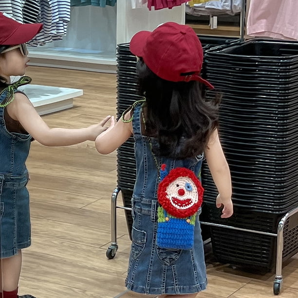 Sobre el Bolso de Hombro Bolso Único de Muñeca Payaso Declaración de Moda Estilo de Bolso de Muñeca de Payaso Alto, Adecuado para Uso Diario Bolso de Hombro Pequeño