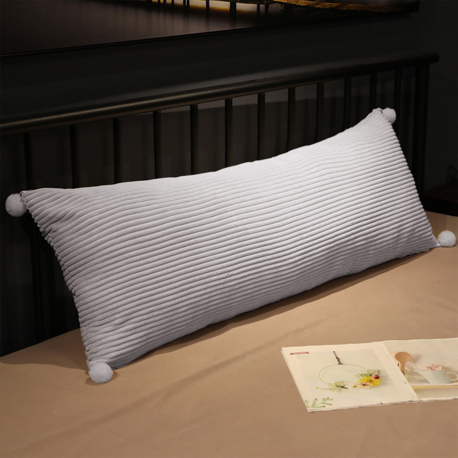 Loyerfyivos Body Pillow for Adults - Memory Foam Body Pillow, Soft Cooling Long Bed Pillows for Sleeping Adjustable Full Body Pillow for Side Sleeper Pregnancy 24 inches