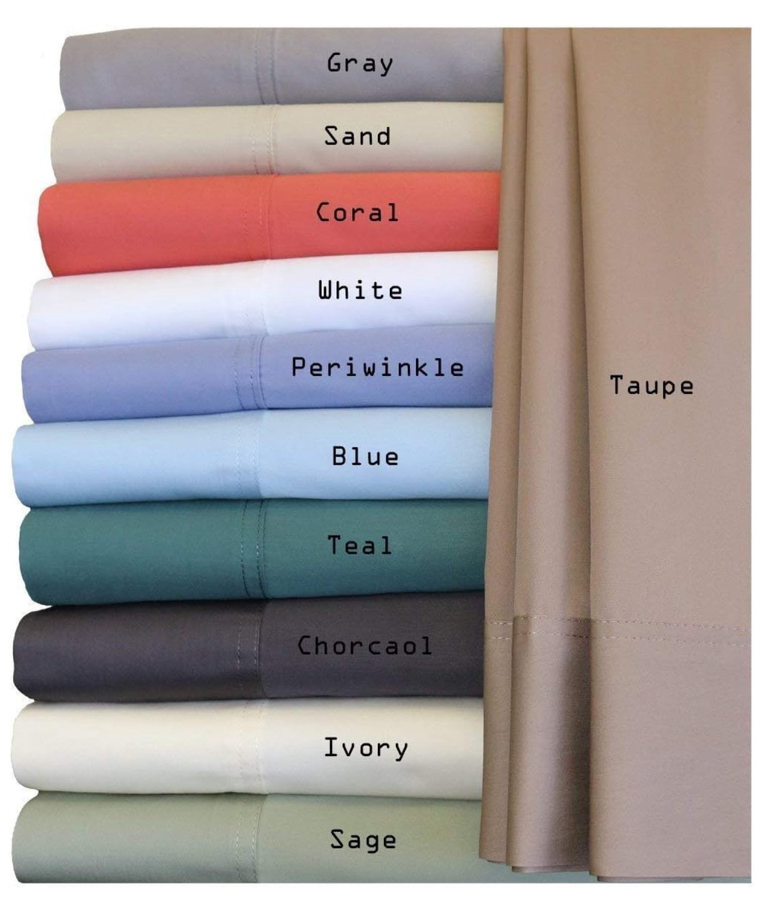 Silky-Soft Viscose from Bamboo-Cotton , King Size, Set of 2 Pillow Cases, Charcoal