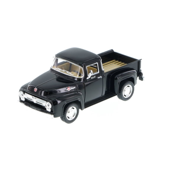 1956 Ford F-100 Pickup Truck, Black - Kinsmart 5385D - 1/38 Scale Diecast Model Toy Car (Brand New, but NOT IN BOX)