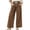 Brown sweatpants women, variant on Nfurl Wide Leg Sweatpants for Women Elastic Waist Open Bottom Baggy Sweat Pants with Pockets Work Casual Barrel Sweatpant Comfy Lounge Pants Black,L