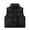 Black, variant on Kids Girls Warm Puffer Vest Sleeveless Stand Collar Zipper Lightweight Coat Casual Snowsuit Outerwear Windproof Thermal