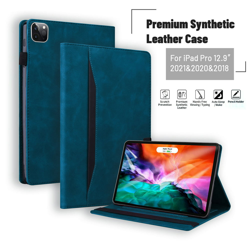 iPad Pro 12.9 2021 Case 5th/4th/3rd Generation Case, Dteck PU Leather
