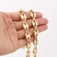 thumbnail image 2 of 7-40" Stainless Steel Silver Gold Coffee Beans Chain Men Women Necklace 7/9/11mm, 2 of 5