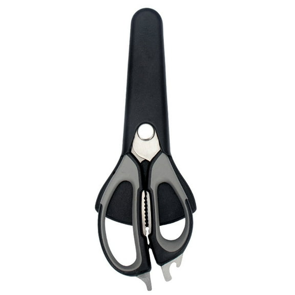 TOP-MAX Multifunction Kitchen Scissor with Magnetic Holder Stainless Steel Household Scissors for Cutting (Grey With Black)