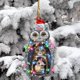 thumbnail image 2 of Gibobby Bufanda de Navidad 2021 Producto para la familia Árbol Navidad Adorno de búho de Navidad Adornos Bufanda Decoraciones Decoración de pollo personalizada(A), 2 of 5