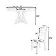 thumbnail image 2 of Harper & Bright Designs Farmhouse Round Extending Dining Table Set, Extendable Kitchen Table Set with Removable Leaf and 4 Upholstered Chairs for Small Places, Natural, 2 of 17