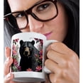 thumbnail image 2 of 3drose, West Virginian Bear Surrounded by Rhododendron Flowers, 11oz Mug, 2 of 6