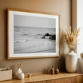 thumbnail image 5 of Rocks, Town Beach B&W - Massachusetts Photography Black and White Beach Coastal Ocean Waves Minimalist Nature Unframed Wall Art Print 20 x 28 inches, 5 of 7