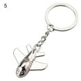 thumbnail image 2 of SPRING PARK Model Train Aircraft Airplane Metal Key Chain Ring Creative Gift Car Keychain Accessories, 2 of 7