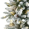 thumbnail image 4 of Nearly Natural 6' Prelit Flocked Fir Artificial Christmas Tree, 4 of 7
