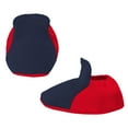 thumbnail image 5 of Newborn & Infant Navy/Red Cleveland Guardians Little Champ Three-Pack Bodysuit Bib & Booties Set, 5 of 5
