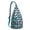Blue-green-4, variant on Summer Beach Palm Trees Sling Backpack - Boho Tropical Paradise Print, Multi-Functional Daypack for Travel Essentials