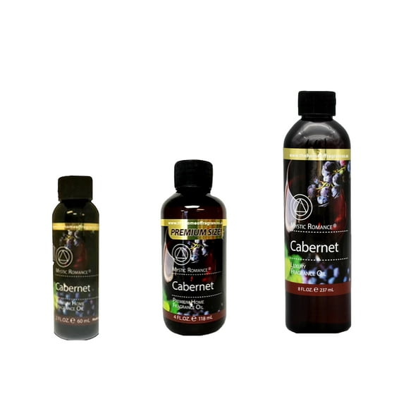 Mystic Romance Premium Home Fragrance Oil Scent CABERNET SET 8FL  4FL 2FL.OZ 427 ML