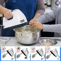 Fufafayo under $5 Hand Mixer, Electric Egg Beater with Multiple Attachments, 7-Speed Control for Baking Cooking, Portable Whisk for Cream Dough, Compact Kitchen Appliance for Home Use