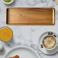 thumbnail image 2 of suyin Tableware Solid Wood Round Dessert Plate Japanese-Style Wooden Tray Snack Plate, 2 of 8