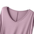 thumbnail image 5 of HomeGardon Nightgowns for Women,Summer Dresses Women's V Neck Solid Color Drawstring Loose and Comfortable Sleeveless Mid Length Nightgown Skirt, 5 of 5