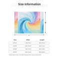 thumbnail image 2 of Horizontal Flannel Blanket Is Light Warm Soft Anti-Pilling Anti-Wrinkle Anti-Allergy And No Hair Loss For Bed And Sofa Camping Travel Turquoise Tie Dye Background Rainbow Colors_4, 2 of 8