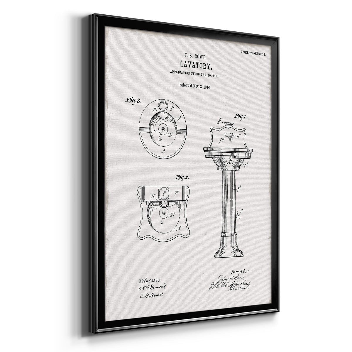 Vintage Sink I Premium Classic Framed Print - Ready to Hang