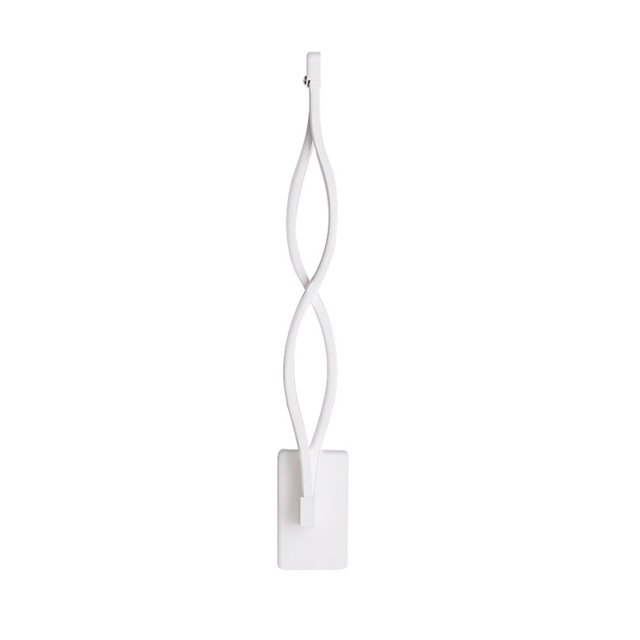 Billuyoard Lámpara LED montada en la pared de la escalera del pasillo del dormitorio del hogar de la luz de la pared del diseño de la onda Iluminación y accesorios Weiße Schale weißes Licht Billuyoard HA6408-04B