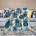 thumbnail image 2 of JEUXUS  Pineapple Blanket  Soft and Cozy Tropical Fruit Pattern Throw Great Gifts for Kids Boys and Girls, 2 of 6