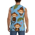 thumbnail image 4 of Disketp Monkeys Swinging From Palms Sleeveless Tshirts For Men, Muscle Shirts For Men Dry Fit Tank Top-Medium, 4 of 8