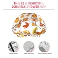 thumbnail image 3 of Kdxio Autumn Harvest Gnomes Print Shower Cap for Women,Elastic and Reusable,Double Waterproof Layers Bathing Hat, 3 of 6