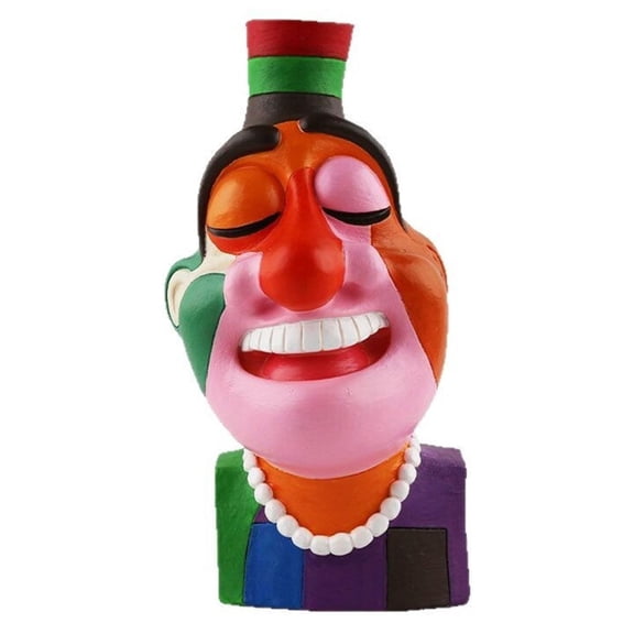 Eclectic Face Vases for Flowers, Hand-Painted Head Flower Vase for Decor, Unique Colorful Decorative Body Vase