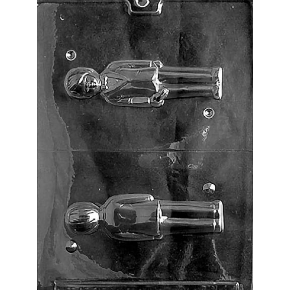 Grandmama's Goodies W044 3D Groom Wedding Shower Chocolate Candy Soap Mold with Exclusive Molding Instructions