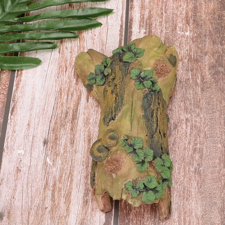 SWETRACE 1Pcs Reptile Log Hides 7.5x4.3x1.8in for Lizards Snakes Reptile Climbing Decor