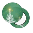 thumbnail image 3 of Goofa Christmas Green Printed Stool Covers Round, Waterproof Round Bar Stool Covers Anti-Slip Round Bar Stool Seat Cover with Elastic Bands Durable -, 3 of 7